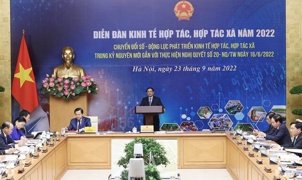 PM chairs forum on digital transformation role in collective economy,cooperative ảnh 1