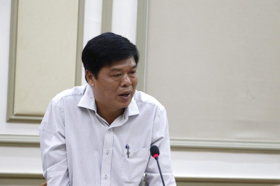 Deputy Director of the municipal Public Security Department, colonel Nguyen Thanh Huong speaks at the event. (Photo: SGGP)