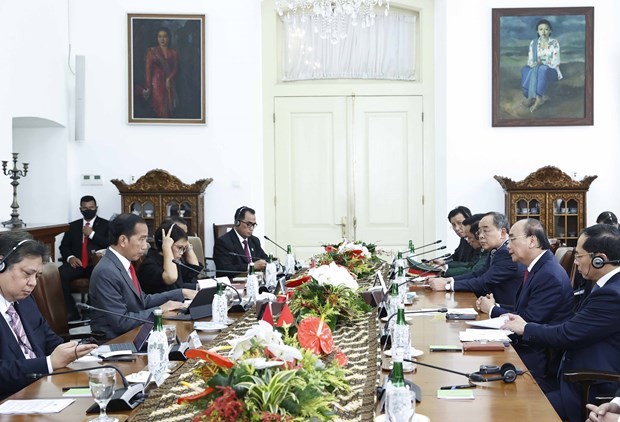 An overview of the talks (Photo: VNA)