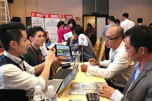 At a Vietnam-Japan business networking in Ho Chi Minh City (Photo: VNA)