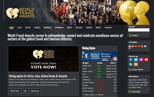 The voting, at www.worldtravelawards.com, for the Asian and Oceania regions will last through July 23.