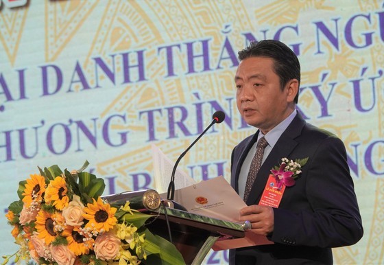 Deputy Minister of Culture, Sports and Tourism Hoang Dao Cuong speaks at the event. (Photo: SGGP) Deputy Minister of Culture, Sports and Tourism Hoang Dao Cuong speaks at the event. (Photo: SGGP)