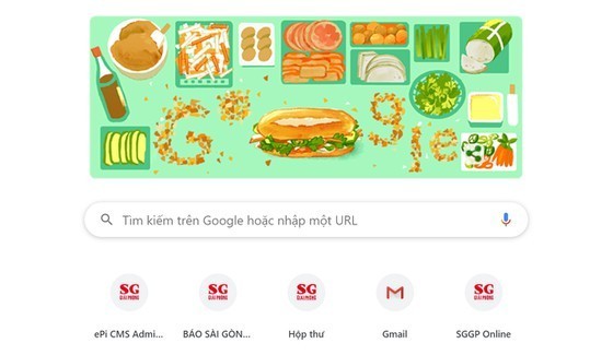 The doodle of Banh Mi was exhibited on Google’s homepage in 12 countries.