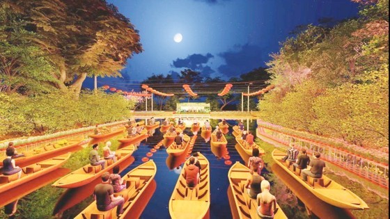 Design of Sa Dec flower river