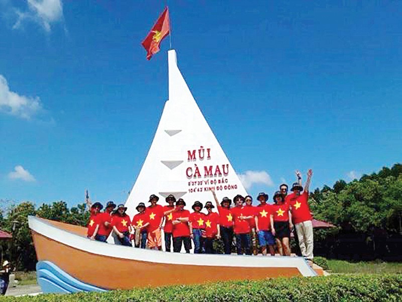 Ca Mau Cape - a tourist attraction in Ca Mau (Photo: SGGP)