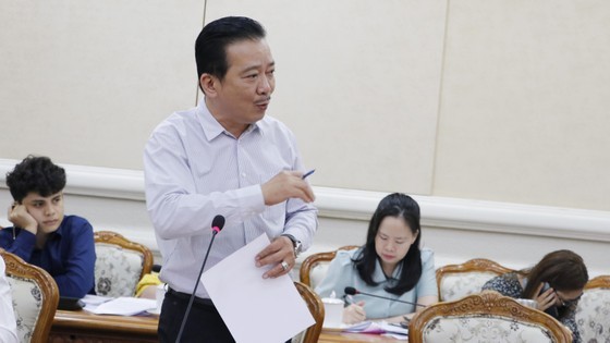 Deputy Director of the HCMC Department of Culture and Sports Vo Trong Nam speaks at the event. (Photo: SGGP) Deputy Director of the HCMC Department of Culture and Sports Vo Trong Nam speaks at the event. (Photo: SGGP)