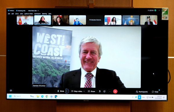 Participants approved a joint statement at the ministerial level on the substantial conclusion of negotiations on the UK's accession to the CPTPP at the meeting. (Photo: baodautu.vn)