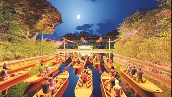 Design of Sa Dec flower river