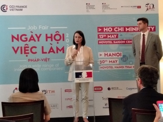 Consul General of France in HCMC Emmanuelle Pavillon-Grosser speaks at the event. (Photo: SGGP) Consul General of France in HCMC Emmanuelle Pavillon-Grosser speaks at the event. (Photo: SGGP)