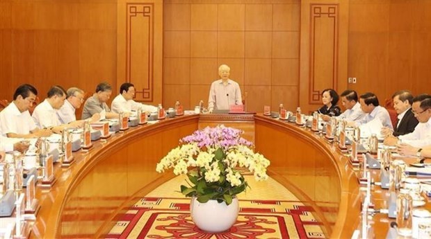 Party General Secretary Nguyen Phu Trong speaks at the event (Photo: VNA)