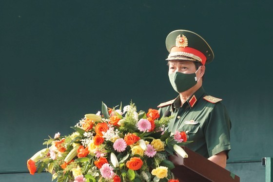 Lieutenant General Nguyen Van Nam, Commander of the HCMC High Command speaks at the event. (Photo: SGGP)