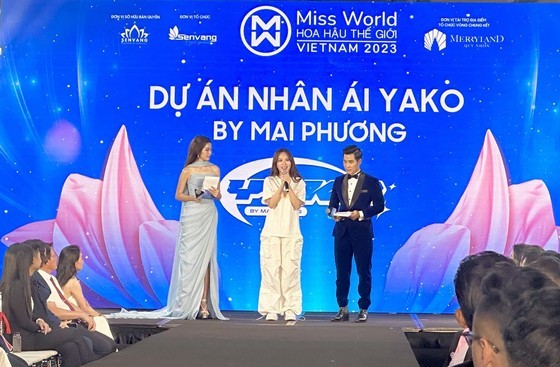 Miss World Vietnam 2022 Huynh Nguyen Mai Phuong launches her fashion brand, “Yako by Mai Phuong”, a nonprofit aiming at raising funds for charity projects. (Photo: SGGP)