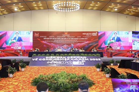 The annual Vietnam Industry 4.0 Summit 2023 opens on June 14 in Hanoi. (Photo: SGGP)
