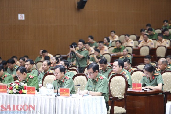 Delegates attend the Congress of the Party Committee of the HCMC's Public Security Department for the 12th tenure in the 2020-2025 period. (Photo: SGGP)