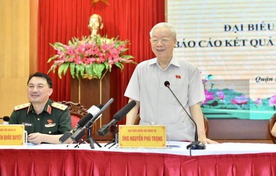 Party General Secretary Nguyen Phu Trong speaks at the event. (Photo: SGGP)