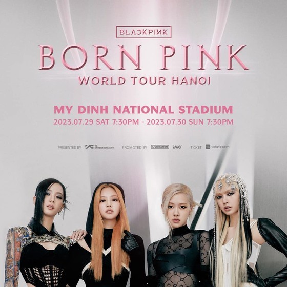 K-pop girl group BlackPink’s Hanoi concert will be held at My Dinh National Stadium in Hanoi on July 29 and 30. (Photo: SGGP)