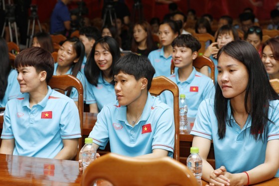 Members of the Vietnamese national women’s football team (Photo: SGGP)