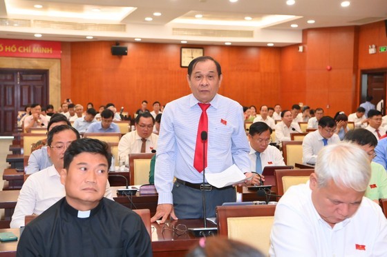 Delegate Tran Quang Thang speaks at the event. (Photo: SGGP)