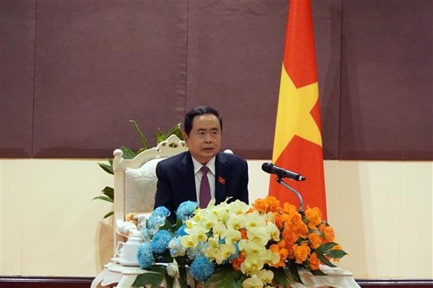 Standing Vice Chairman of the National Assembly (NA) Tran Thanh Man speaks at the event (Photo: VNA)