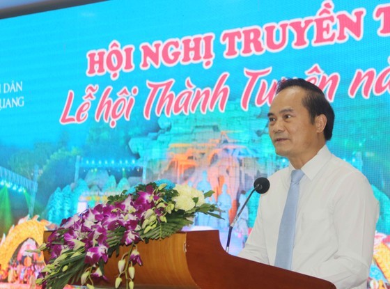 Mr. Hoang Viet Phuong, Vice Chairman of the People’s Committee of Tuyen Quang Province speaks at the conference. (Photo: SGGP)