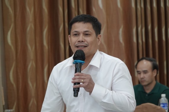 Deputy Director of Vietravel Company’s Da Nang branch, Dang Nhu Da Thanh speaks at the meeting. (Photo: SGGP) Deputy Director of Vietravel Company’s Da Nang branch, Dang Nhu Da Thanh speaks at the meeting. (Photo: SGGP)