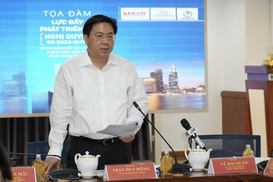 Deputy Minister of Planning and Investment Tran Duy Dong said that the ministry will accompany HCMC in implementing Resolution 98. (Photo: SGGP) Deputy Minister of Planning and Investment Tran Duy Dong said that the ministry will accompany HCMC in implementing Resolution 98. (Photo: SGGP)