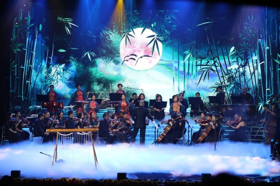 An art performance at the ceremony (Photo: SGGP)