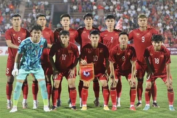 The U23 Vietnamese squad (Photo: VNA)