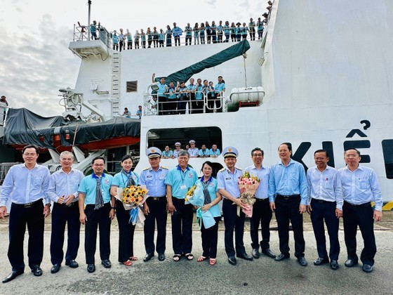 At the send-off ceremony held at the Marine Brigade 125 in HCMC on September 15 (Photo: SGGP)