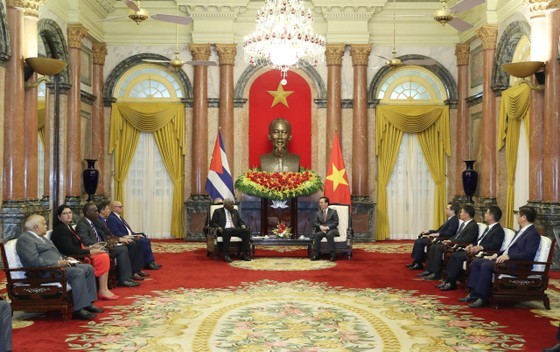 At the welcoming ceremony (Photo: SGGP)