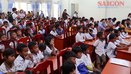 Students in Dam Rong District of the central highland province of Lam Dong attend the event. (Photo: SGGP)