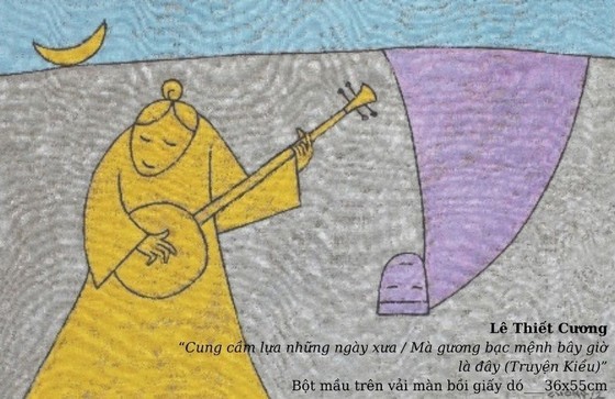 A painting by Le Thiet Cuong A painting by Le Thiet Cuong