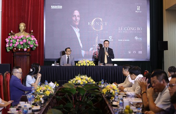 At the press conference