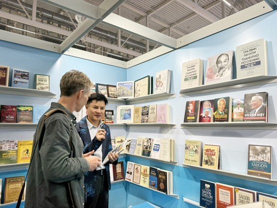 HCMC's display booth at Frankfurt Book Fair 2023