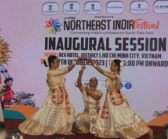 The North East India Festival officially opens in HCMC on October 27. (Photo: SGGP)
