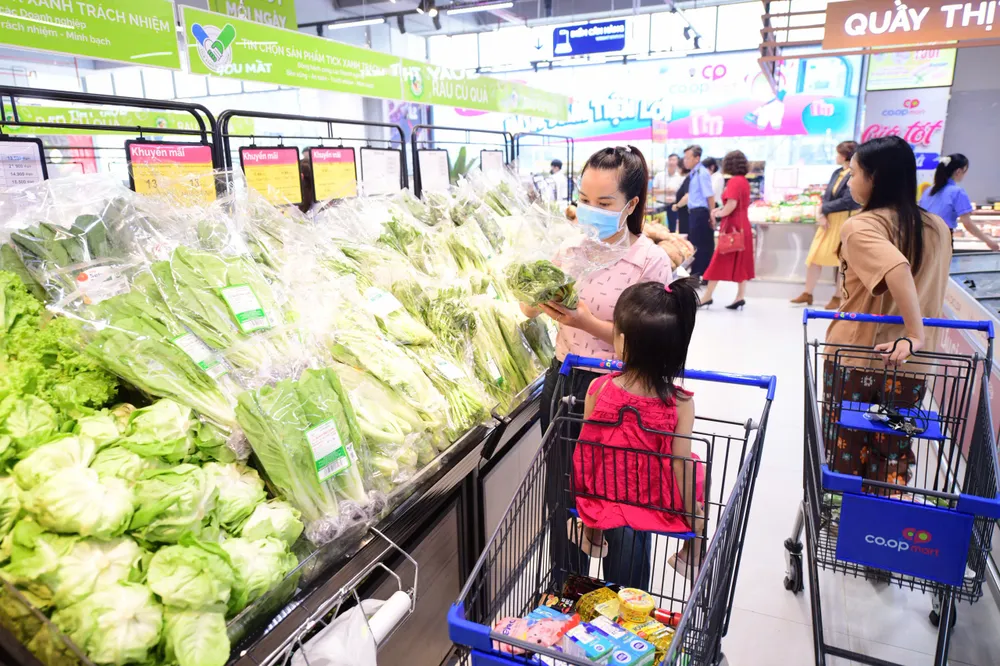 Giá rau củ tại Co.opmart được giữ ổn định