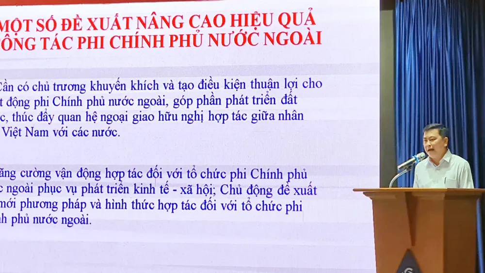 Hội nghị tập huấn nghiệp vụ công tác phi chính phủ nước ngoài tại TPHCM