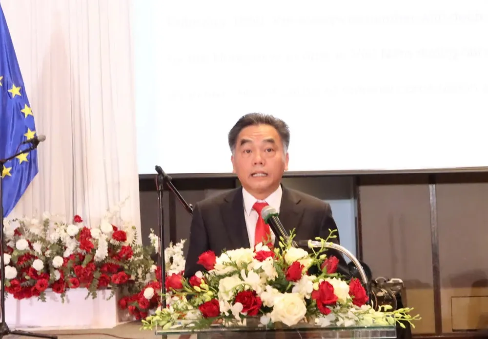 Phó Chủ tịch Thường trực UBND TPHCM Nguyễn Lộc Hà phát biểu. Ảnh: THỤY VŨ