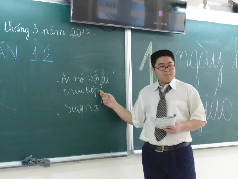 Học sinh hào hứng tham gia trải nghiệm “Một ngày làm giáo viên”  ảnh 2