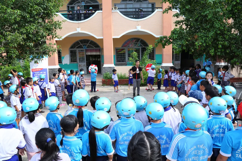 Hơn 1.100 học sinh huyện Củ Chi tham gia ngày hội về an toàn giao thông ảnh 2