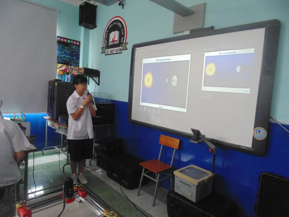 Học sinh trường Lê Quý Đôn hào hứng trải nghiệm cùng tiết học STEAM ảnh 8