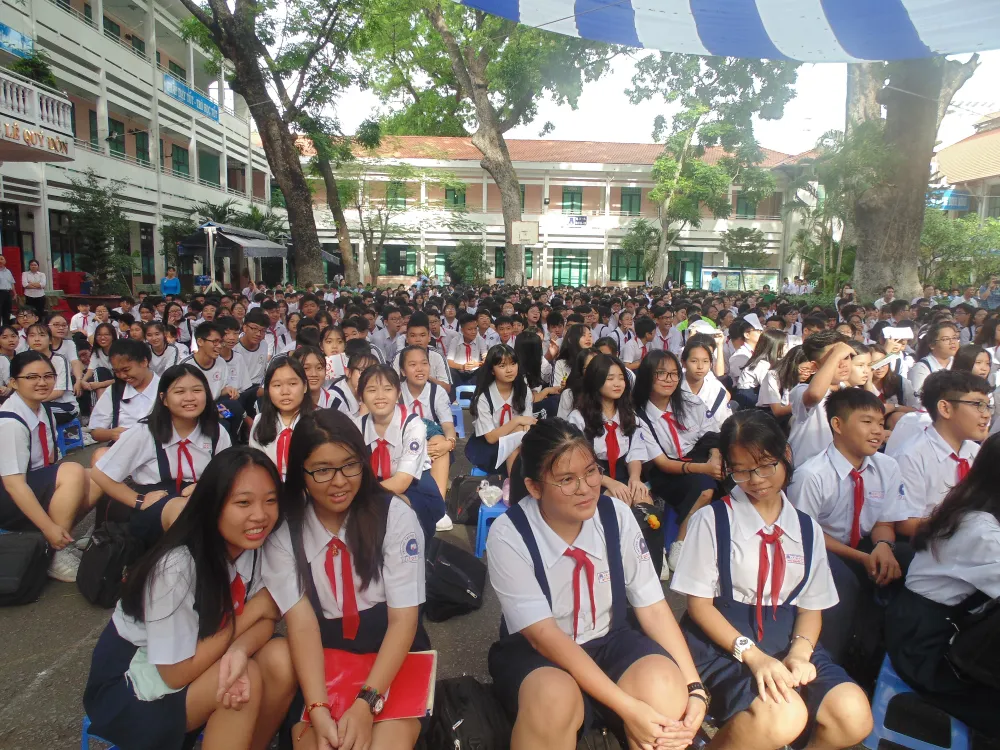 Khi học sinh thử sức với chèo ảnh 6