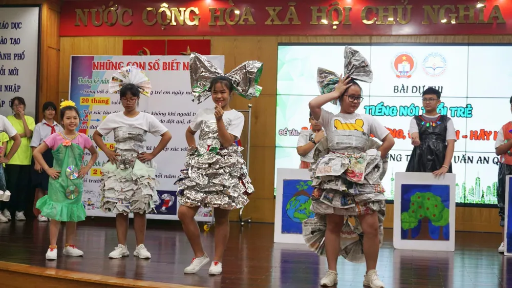 TPHCM: Nhiều mô hình sáng tạo ở trường học hưởng ứng cuộc vận động người dân không xả rác ảnh 1