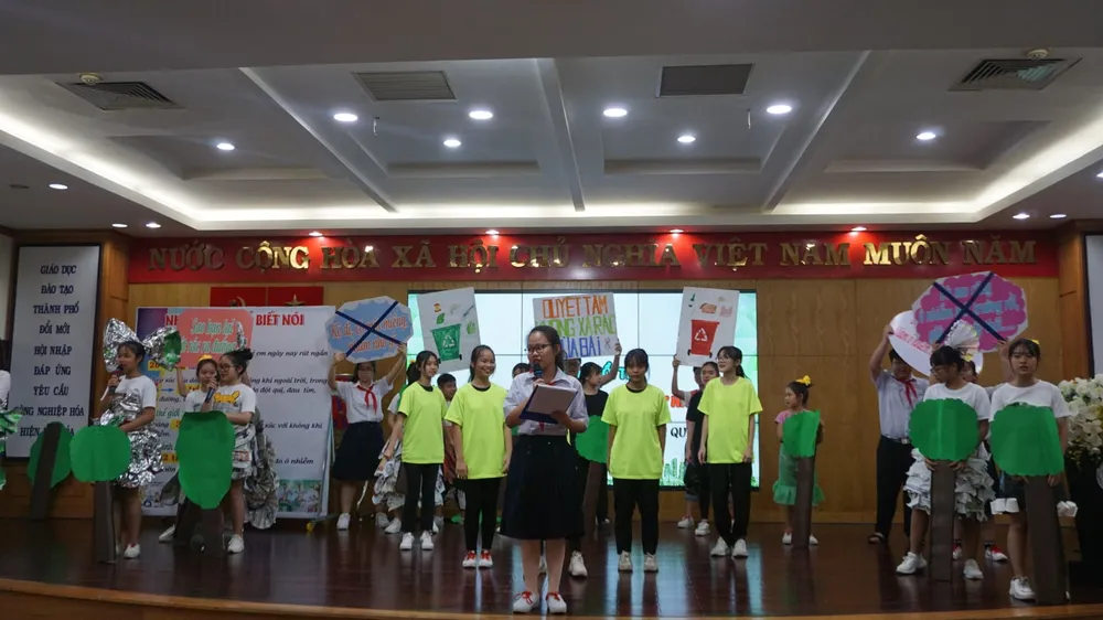 TPHCM: Nhiều mô hình sáng tạo ở trường học hưởng ứng cuộc vận động người dân không xả rác ảnh 4