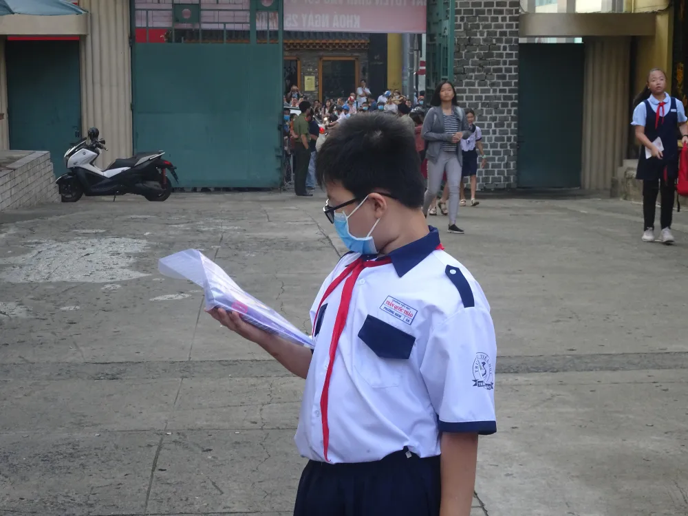 Hơn 3.800 thí sinh tham gia khảo sát năng lực vào lớp 6 Trường THPT chuyên Trần Đại Nghĩa ảnh 2