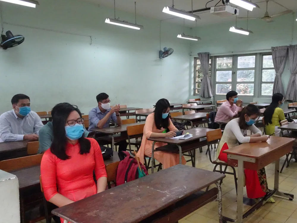 Gần 1.200 ứng viên tham gia vòng thi thực hành xét tuyển viên chức giáo dục tại TPHCM ảnh 1