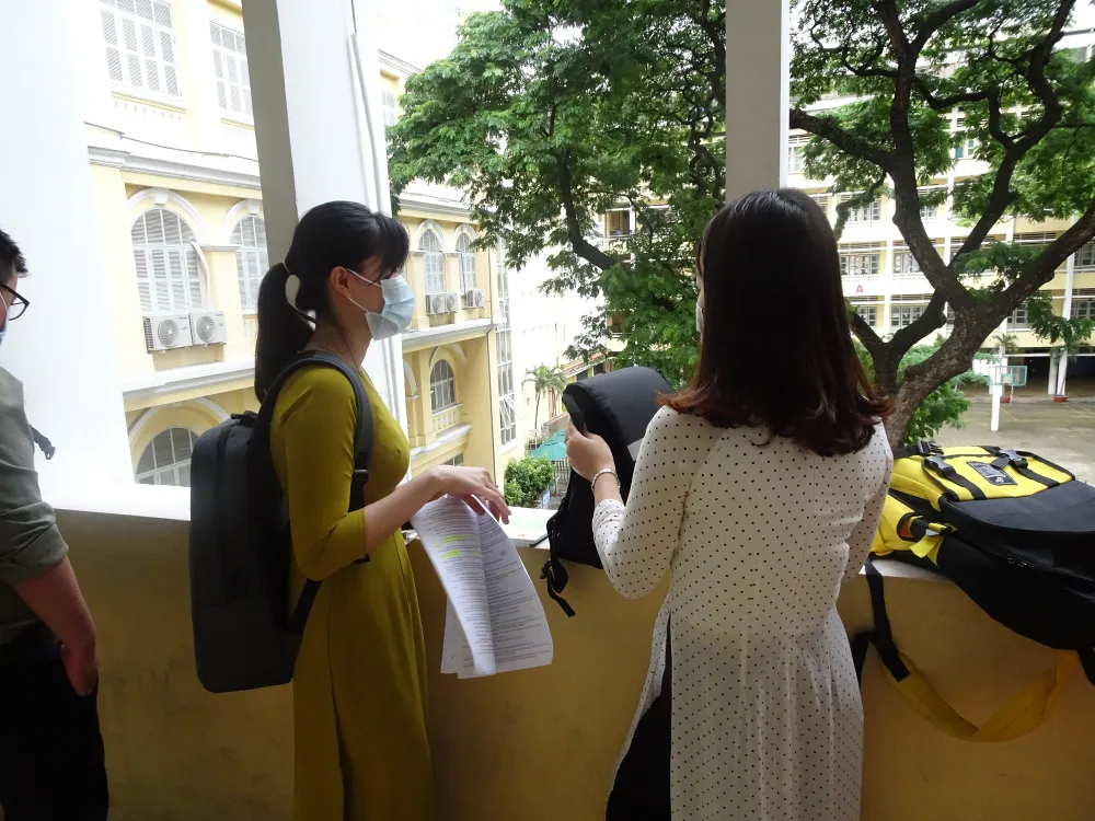 Gần 1.200 ứng viên tham gia vòng thi thực hành xét tuyển viên chức giáo dục tại TPHCM ảnh 4