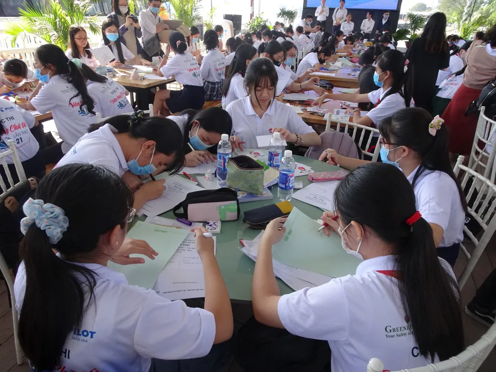 162 học sinh THCS tham gia Hội thi “Văn hay chữ tốt” lần thứ 21, năm học 2020-2021 ảnh 6