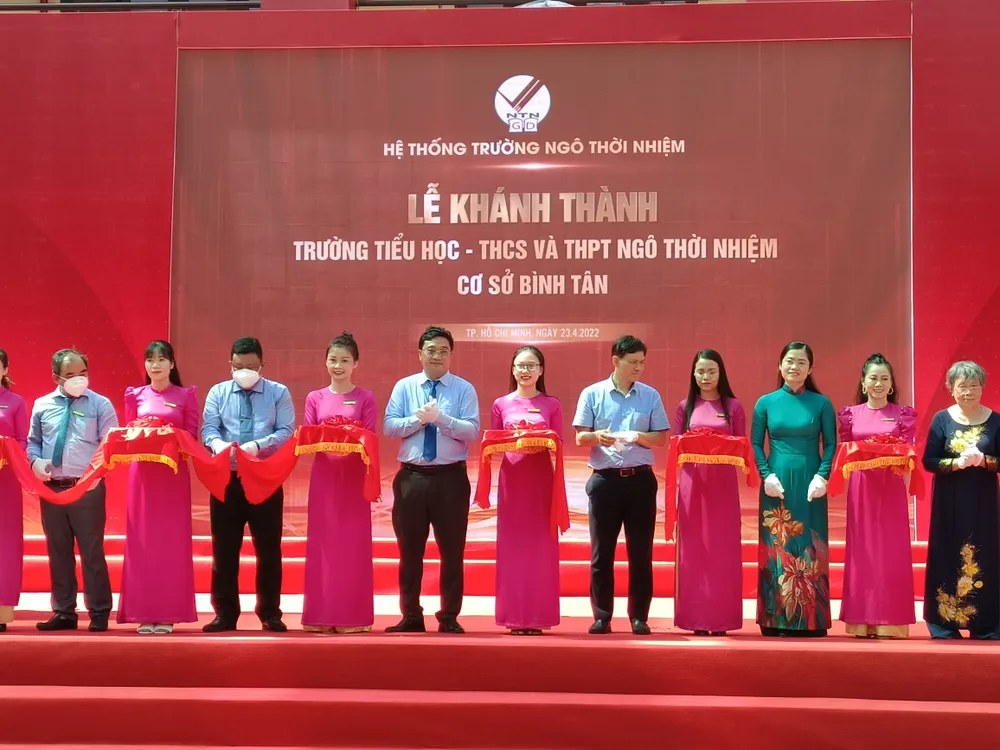 Khánh thành Trường Tiểu học - THCS - THPT Ngô Thời Nhiệm tại quận Bình Tân ảnh 1