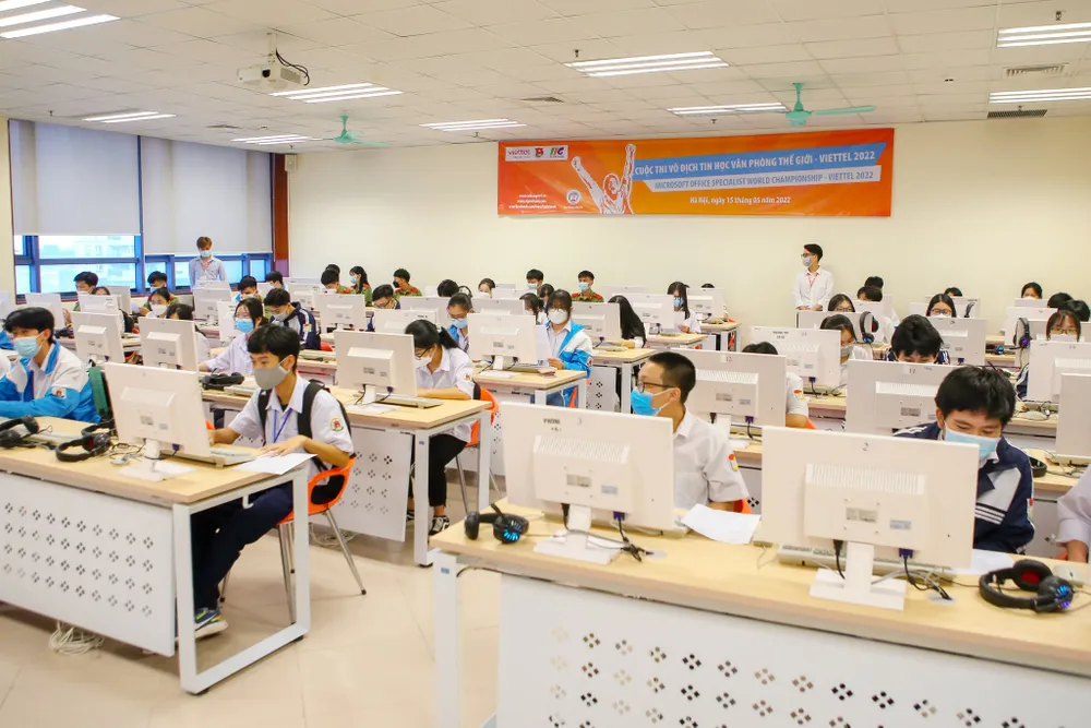 1.400 thí sinh tranh tài tại Vòng loại quốc gia Cuộc thi Vô địch Tin học văn phòng thế giới  ảnh 1